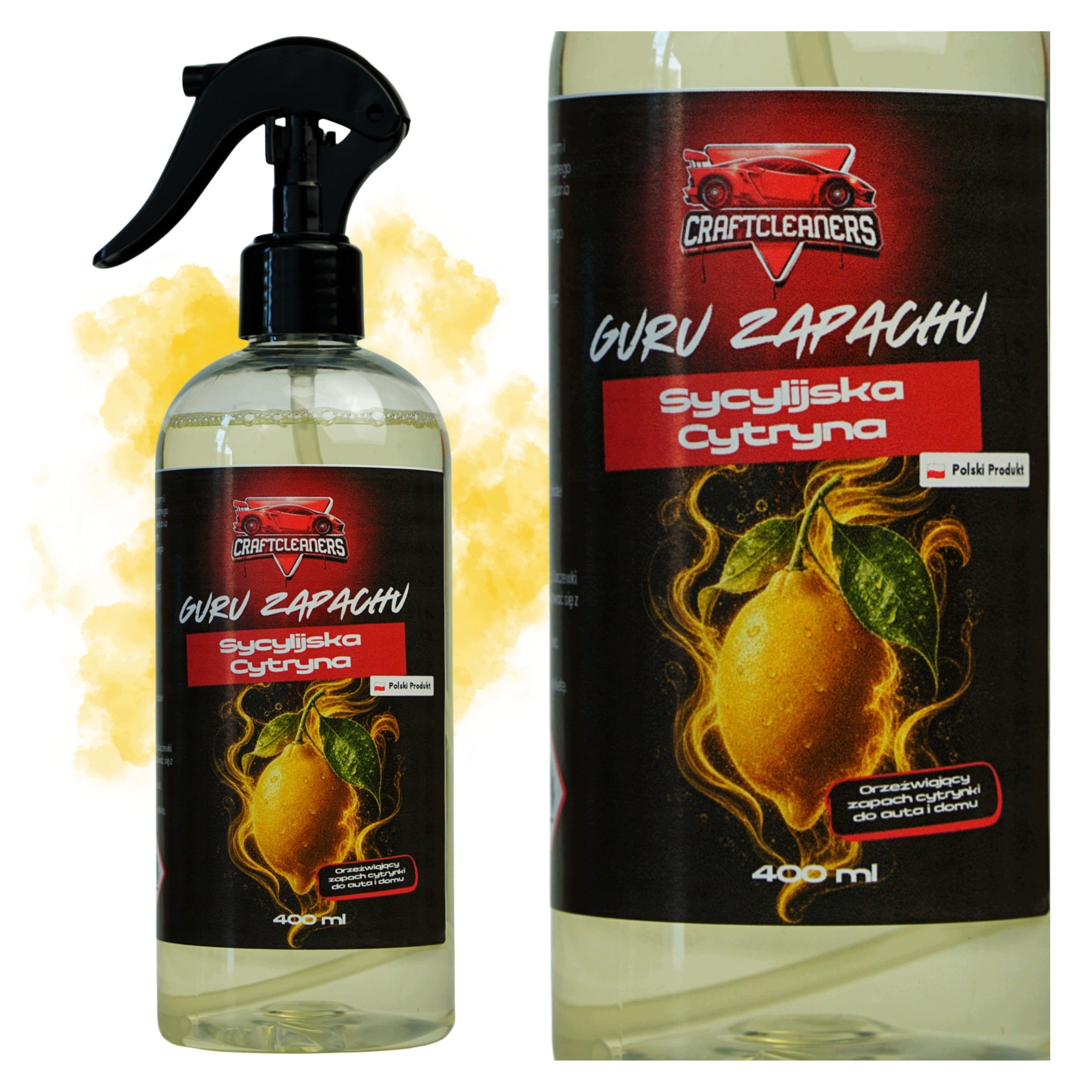 Lemon Scent for Car Air Freshener Sicilian Lemon 400ml