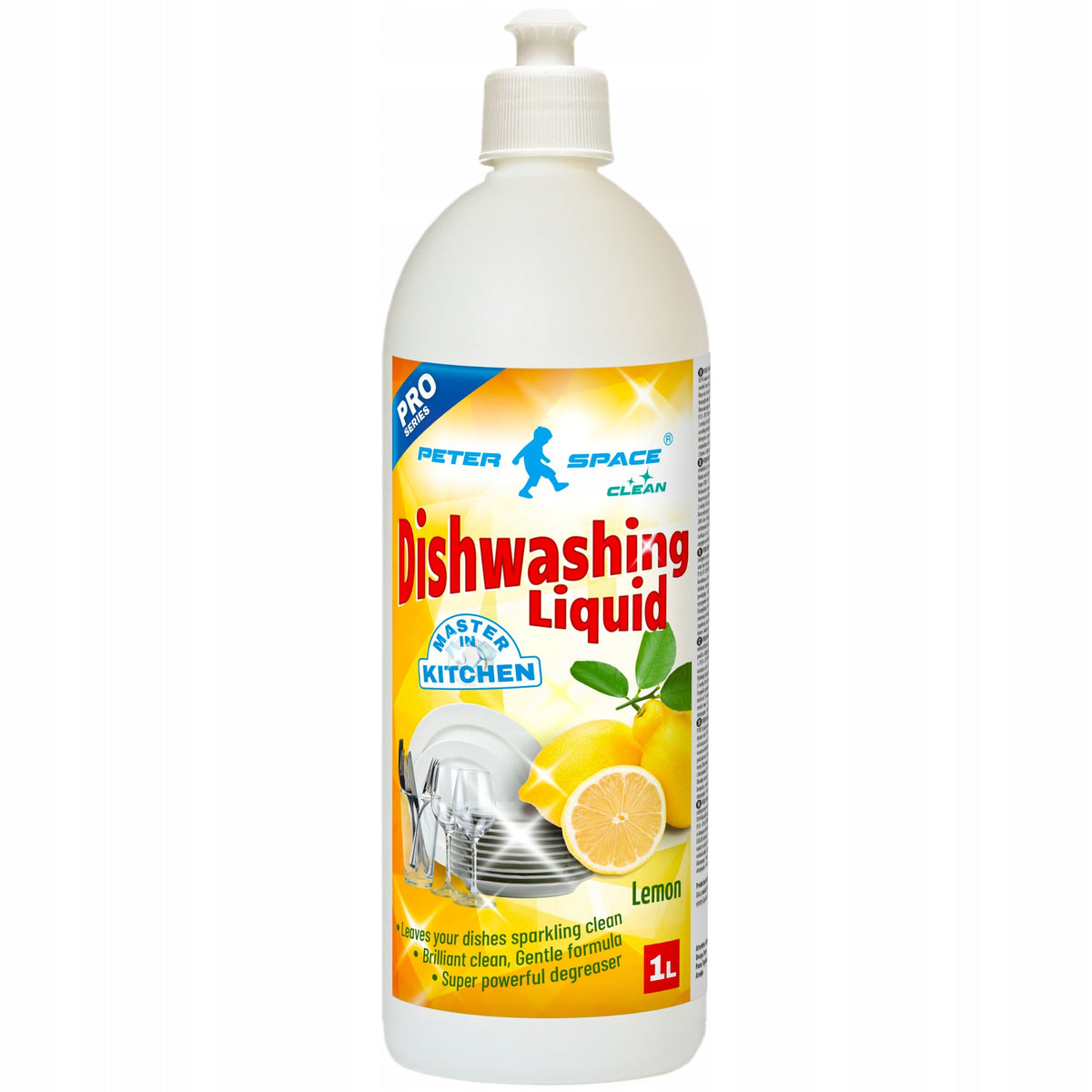 Lemon dishwashing liquid 1l Peter Space