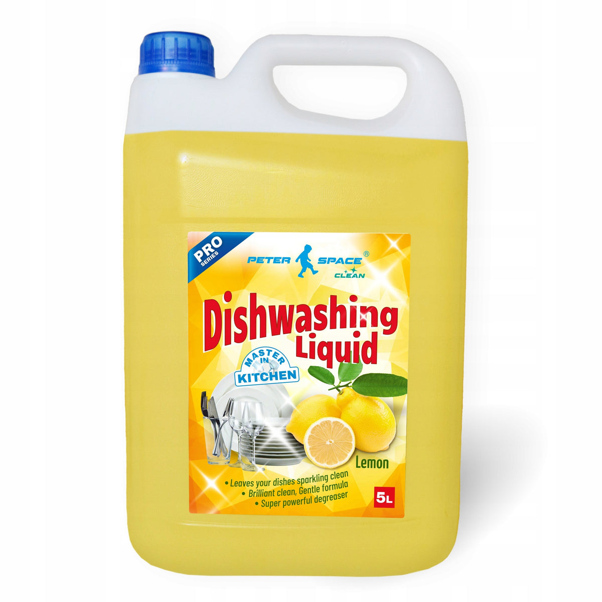 Lemon dishwashing liquid 5l very efficient Peter Space