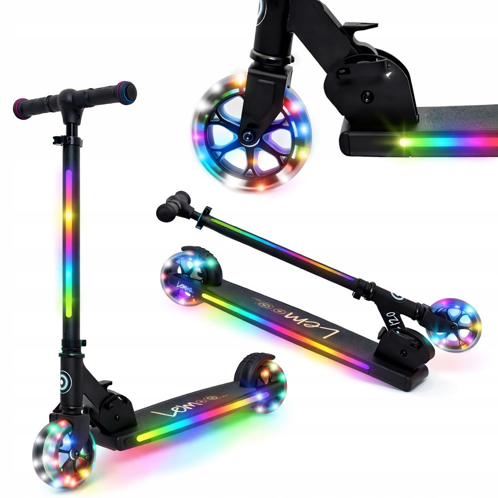 Lemoo Led two-wheeled scooter glowing platform and wheels