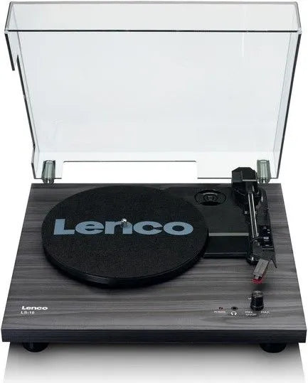 Lenco LS 10 Turntable with Built-in Speakers, Black