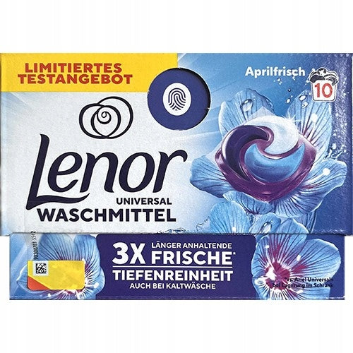 Lenor All-in-1 Pods Aprilfrisch 10 Pack – Universal Washing Capsules