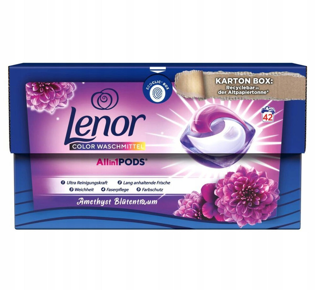 Lenor Allin1 PODS Amethyst 42 laundry capsules