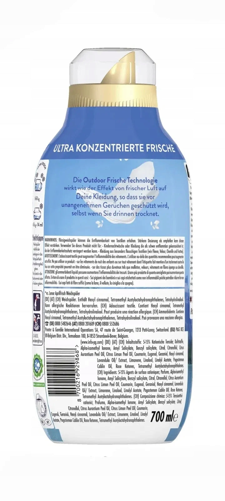 Lenor Alpensee 50 Washes Alpine Lake Rinse Concentrate from Germany Packaging status original
