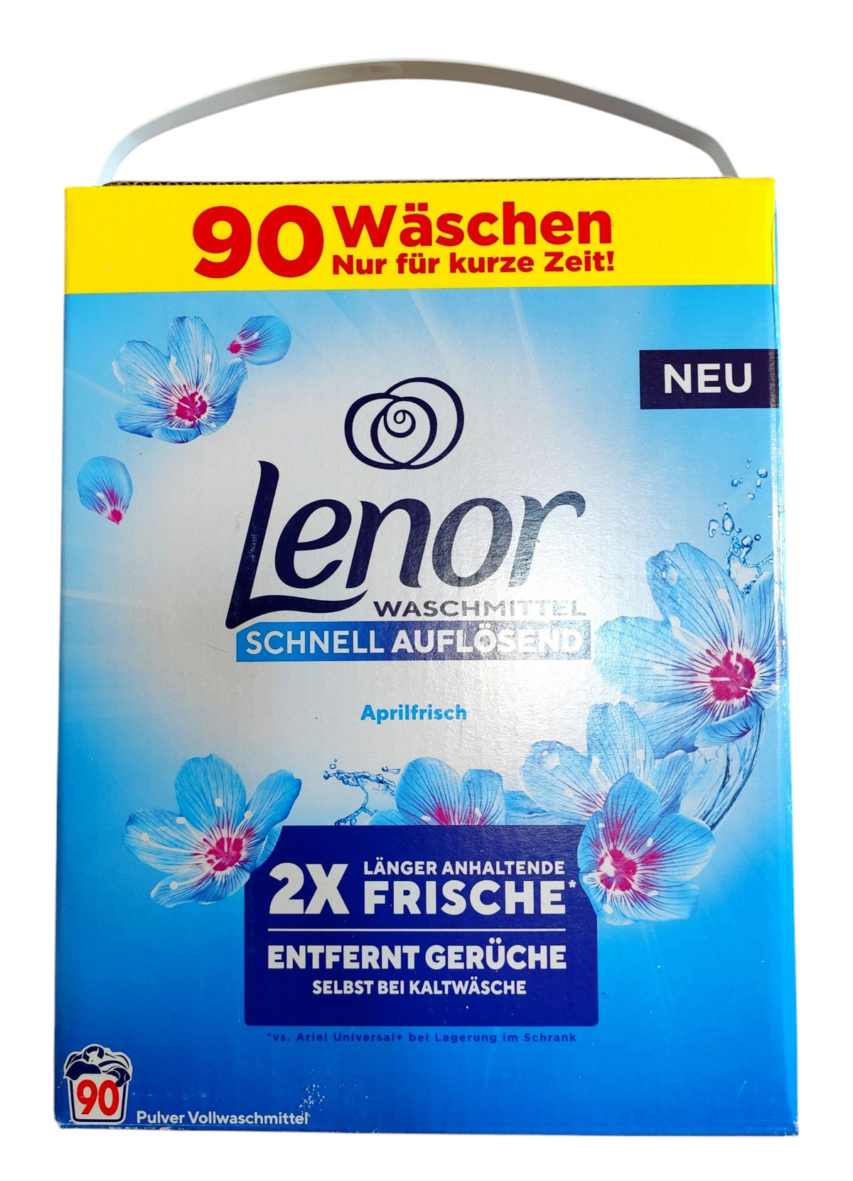 Lenor Aprilfrisch Universal Washing Powder 4,95 kg Packaging status original