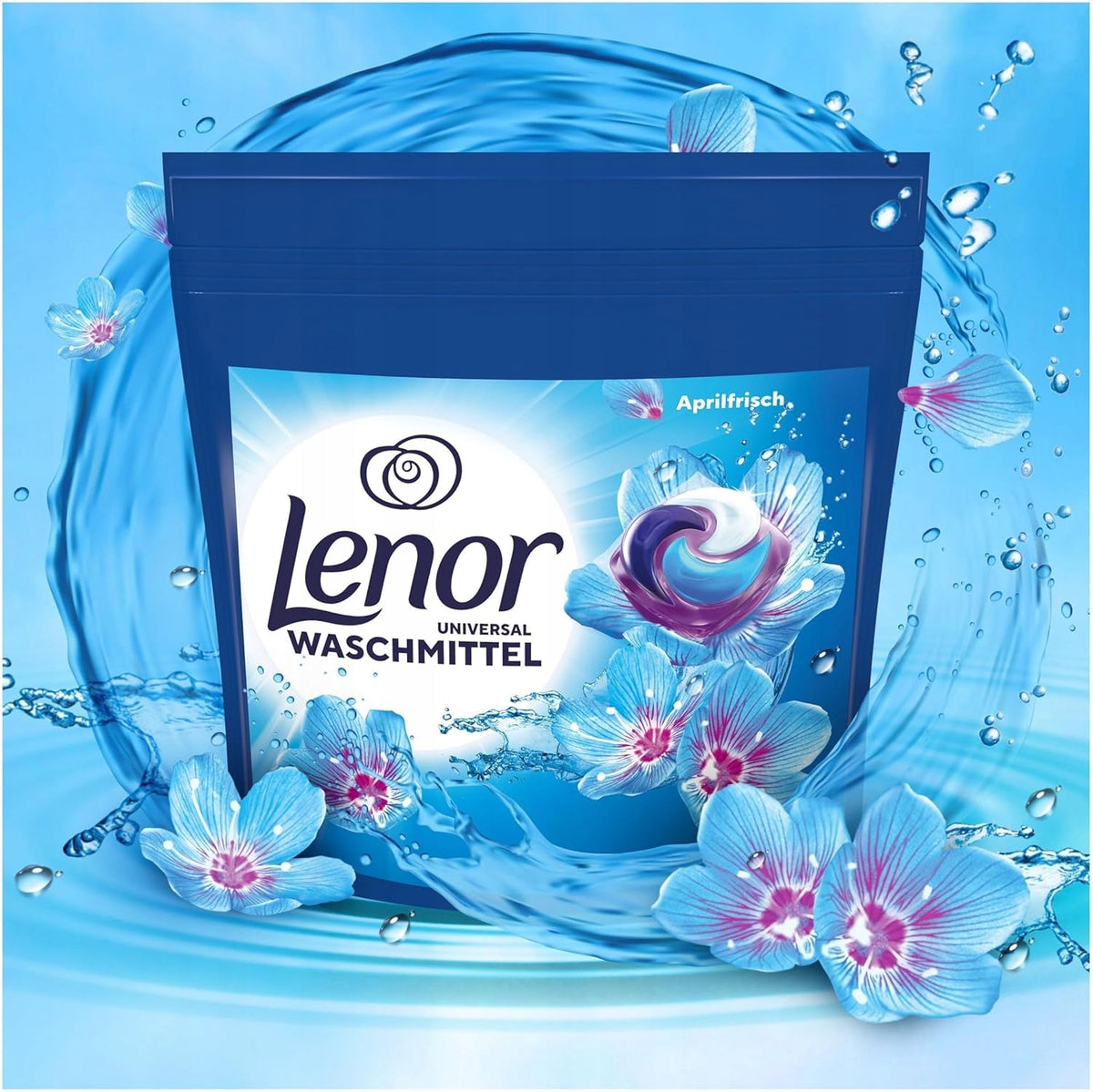 Lenor Aprilfrisch Washing Capsules Universal 50 Pieces Packaging status original