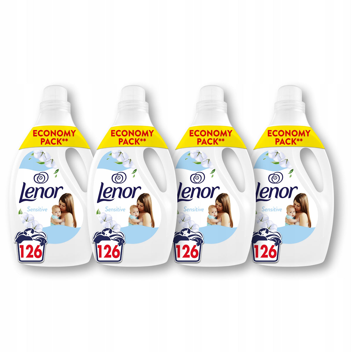 Lenor Fabric Rinsing Liquid, 4x126 Washes, Sensitive Manufacturer code 8006530170581