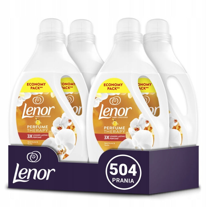 Lenor Fabric Washing Rinse, 4x126 Washes, Gold Orchid & Vanilla