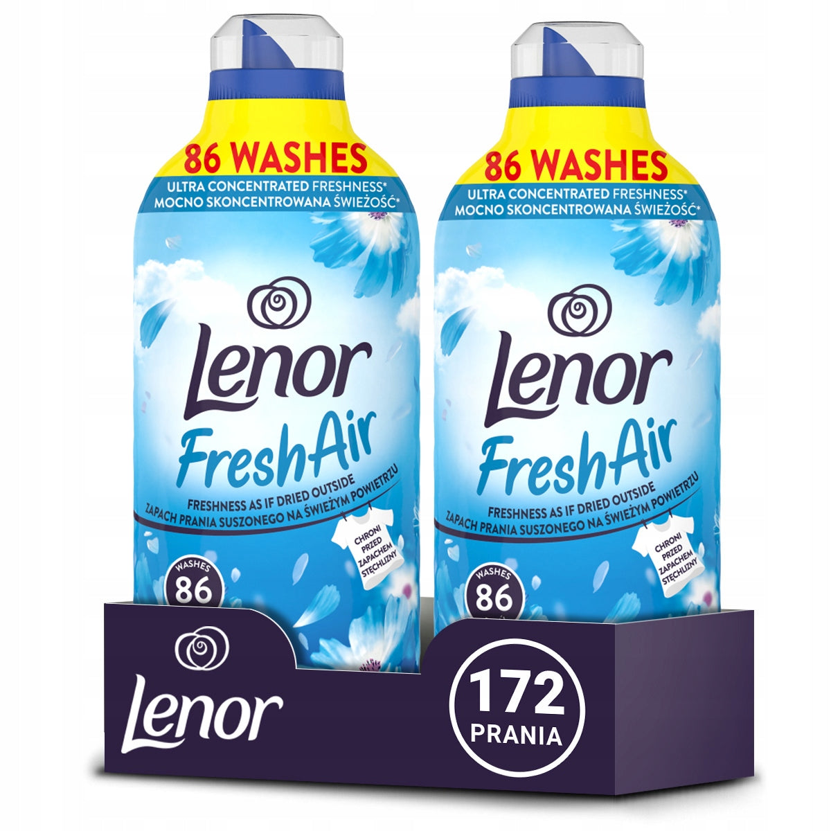 Lenor Fresh Air Fresh Wind Fabric Washing Liquid 1,2L 172 Washing