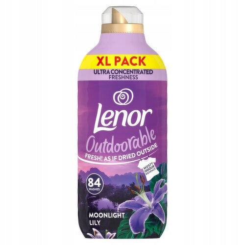 Lenor Monolight Lily Fabric Rinsing Liquid Ultra Concentrate 84 Washing UK