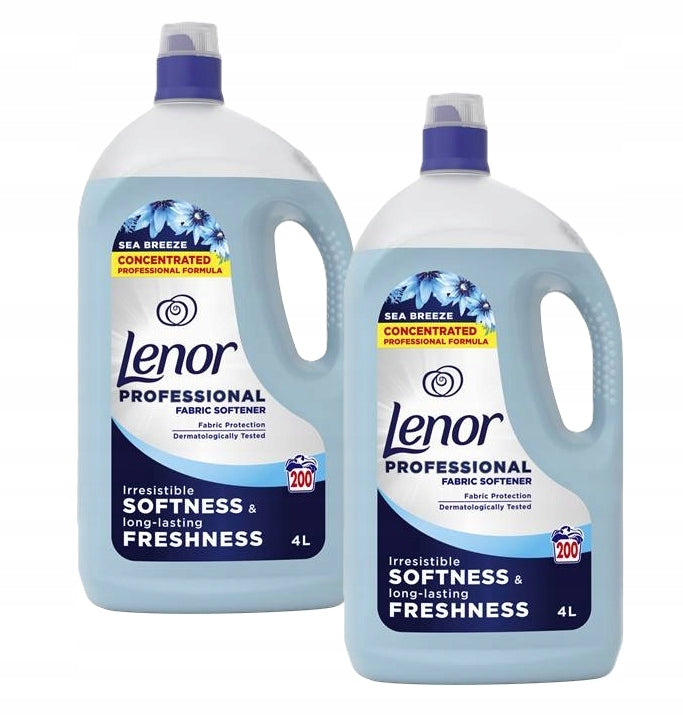Lenor Professional Fabric Softener Sea Breeze 2x4L
