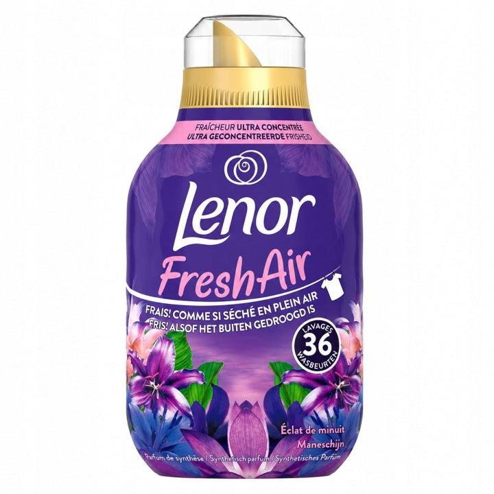 Lenor Rinse Aid Fresh Air Moonlight Lily Concentrate 36 p 504ml