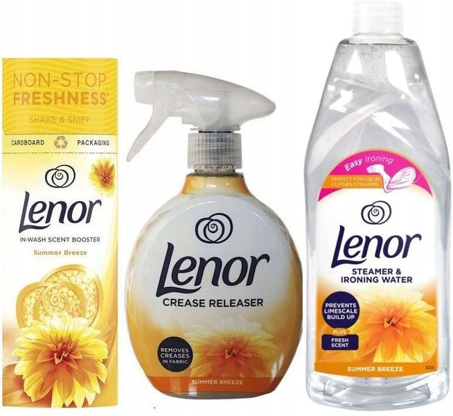 Lenor SUMMER BREEZE Set Water + Iron Spray + Pearls
