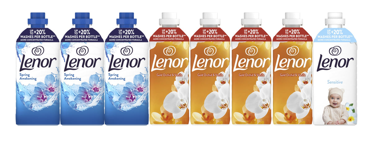 Lenor: Sensitive, Spring Awakening and Golden Orchid and Vanilla