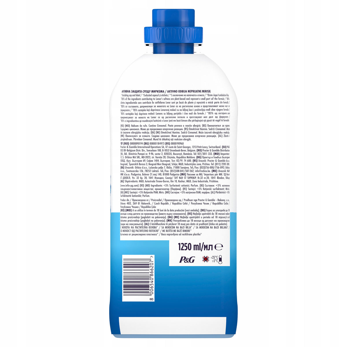 Lenor Spring Awakening Fabric Rinsing Liquid 1250ml 50 Washes Packaging status original
