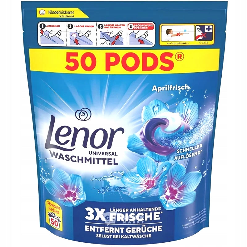 Lenor Spring Awaking Washing Capsules 50 Pieces