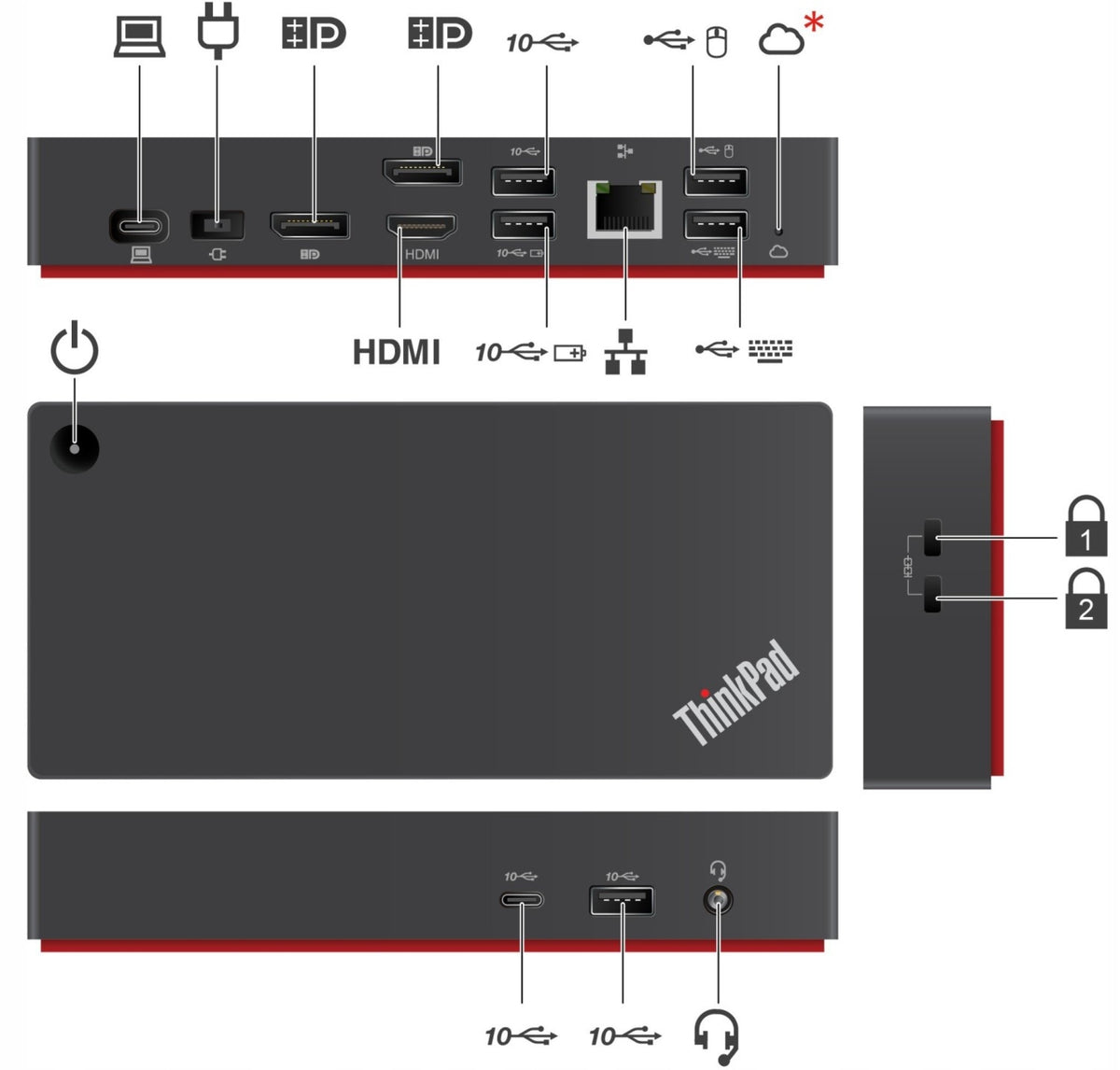 Lenovo 40B20135EU ThinkPad Universal USB-C Manufacturer code 40B20135EU