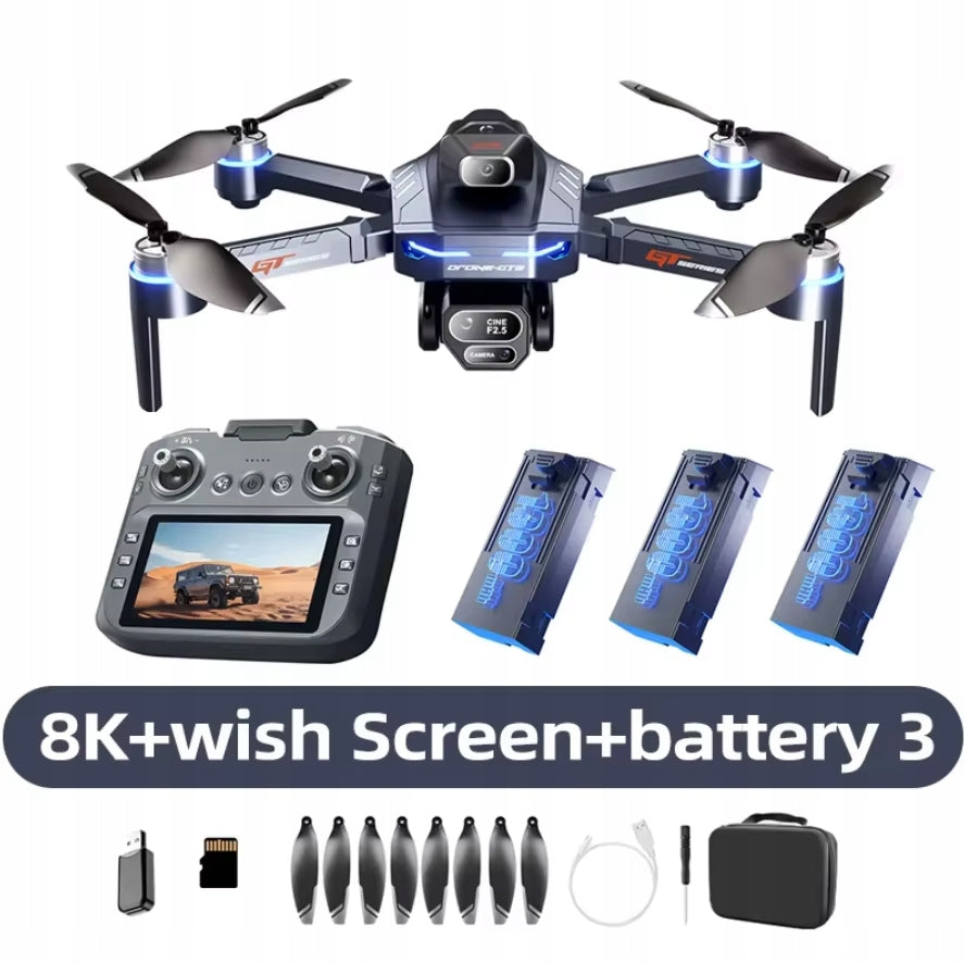 Lenovo GT8 GPS Drone 8K Professional HD Camera Laser Avoidance 3 Batteries