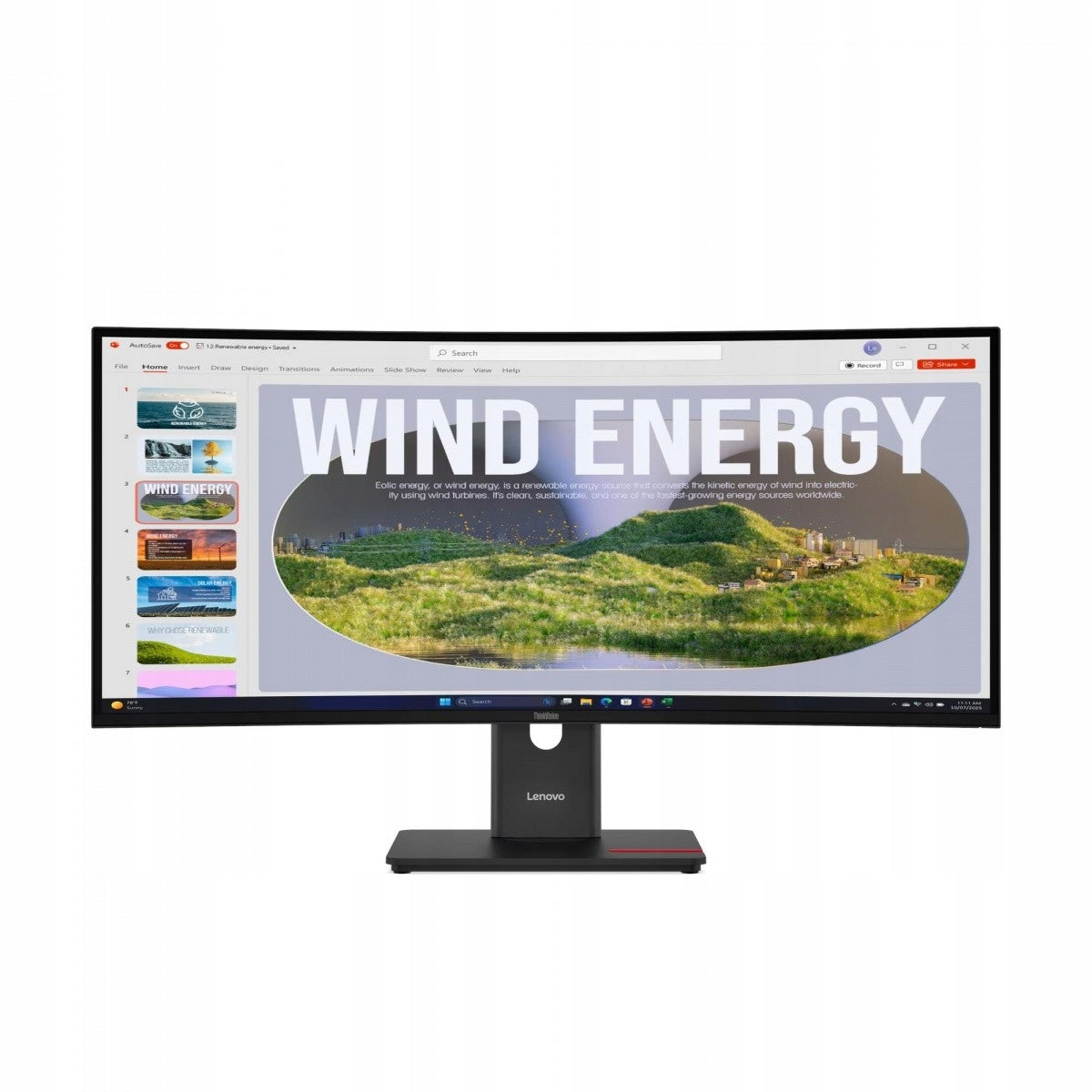 Lenovo Monitor 34 ThinkVision T34WD-40 UWQHD WLED Curved 64AEGAT1EU Brand Lenovo