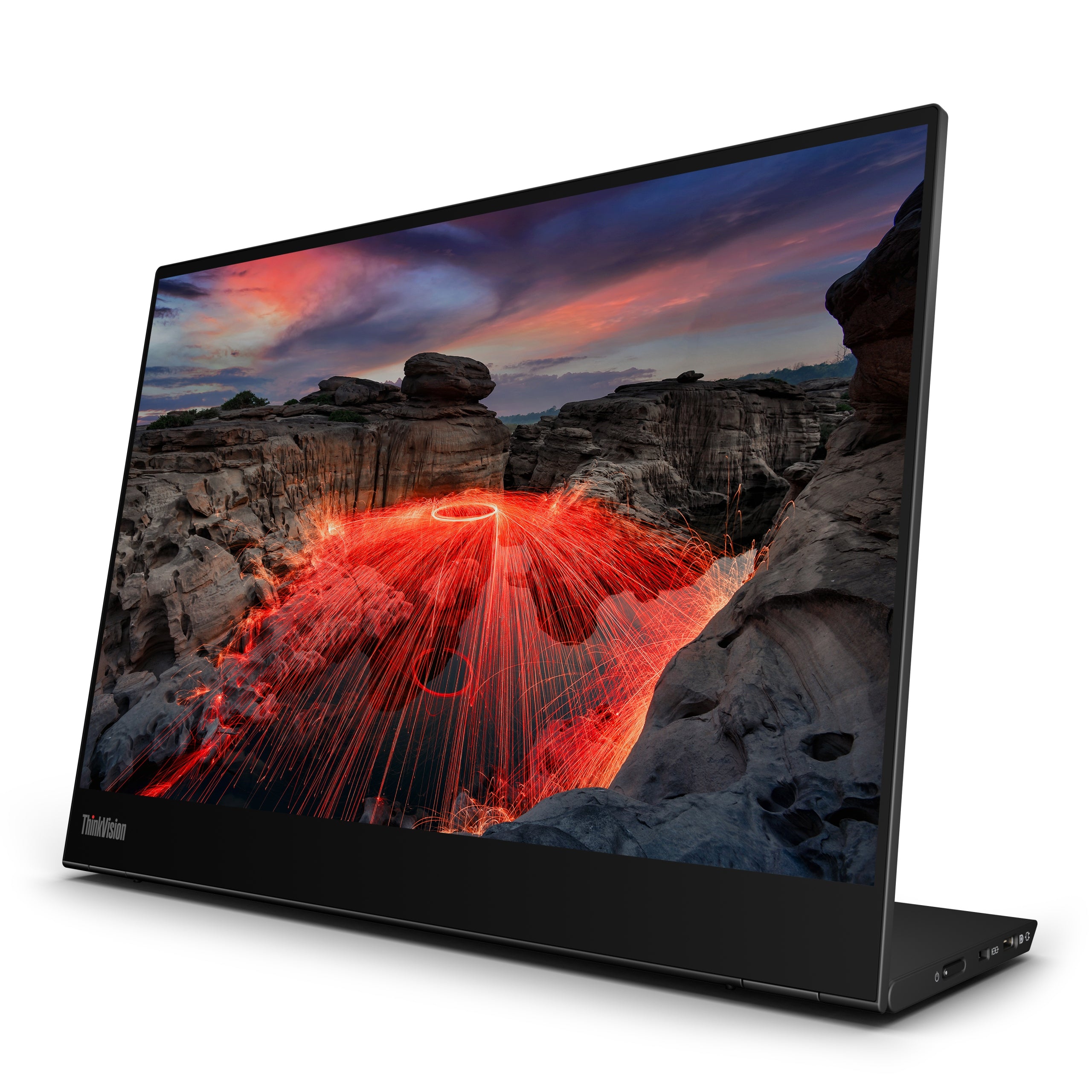 Lenovo ThinkVision 14-inch M14t Gen 2 Touch Portable Monitor Batteries included no