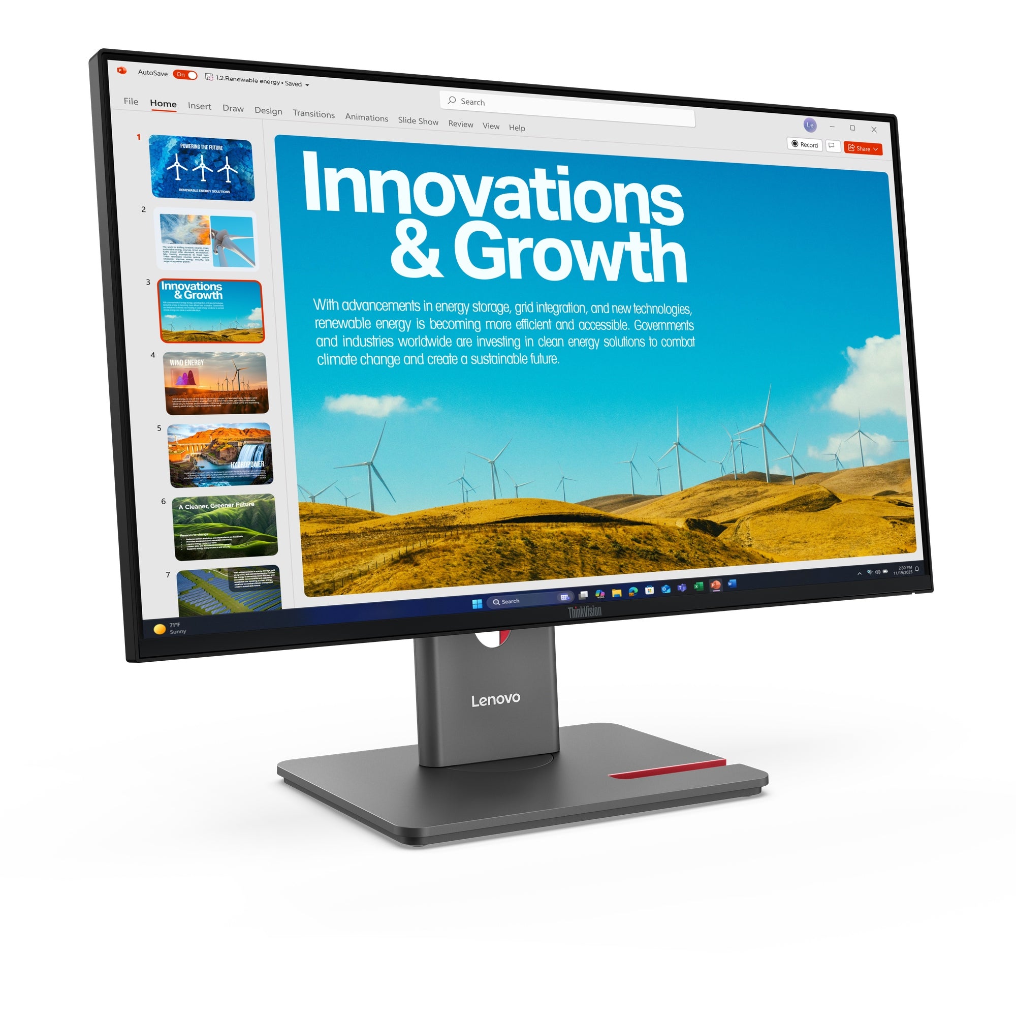 Lenovo ThinkVision 23.8" P24QD-40 QHD USB-C PD monitor up to 140W HDMI DP Lan Brand Lenovo