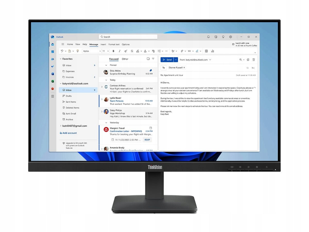 Lenovo ThinkVision S24-4e 23.8" FullHD LED Monitor