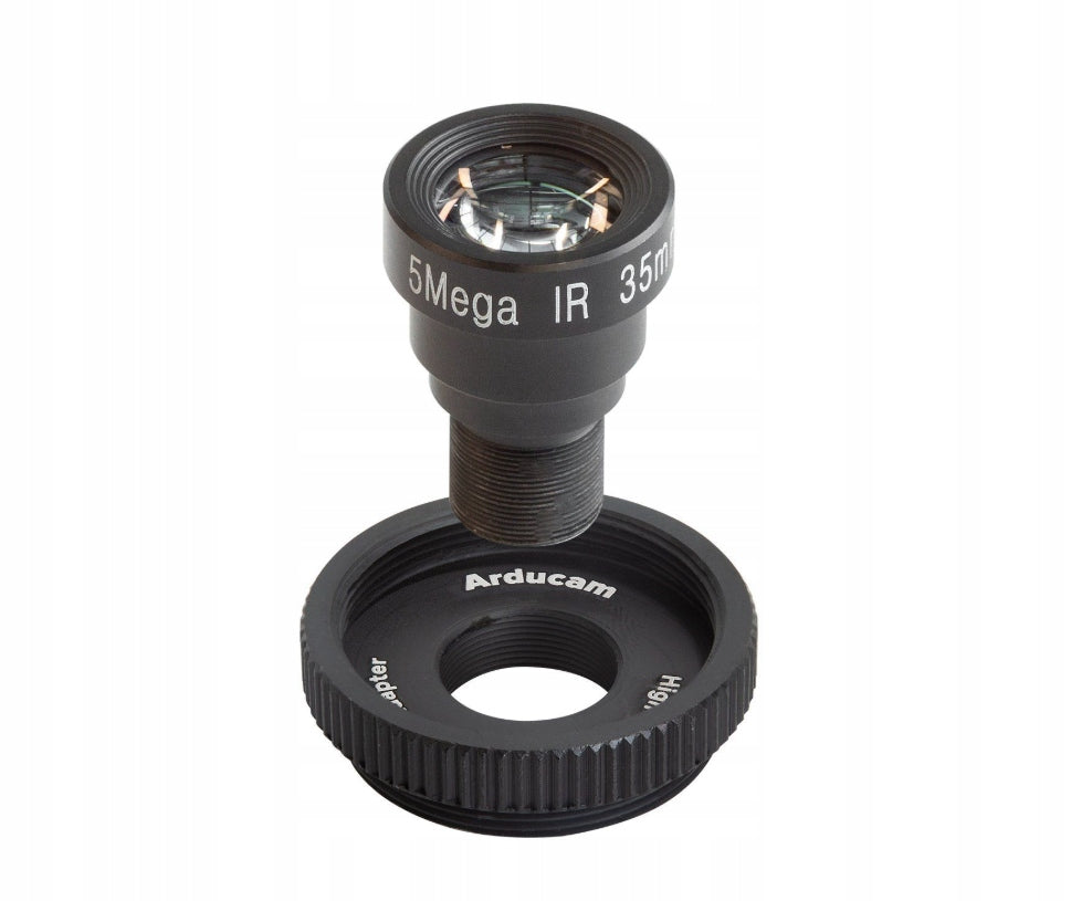 Lens M12 35mm 8° 1/1.7" + adapter for Raspberry Pi HQ-ArduCam LN059