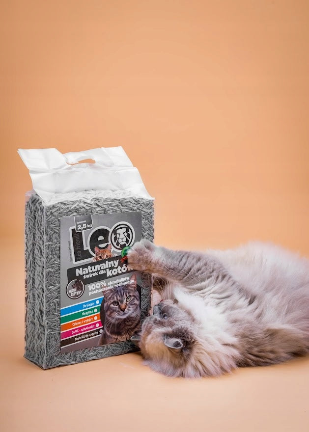 Leo Cat Litter with Activated Carbon - Tofu - Organic and Safe! Brand Leo