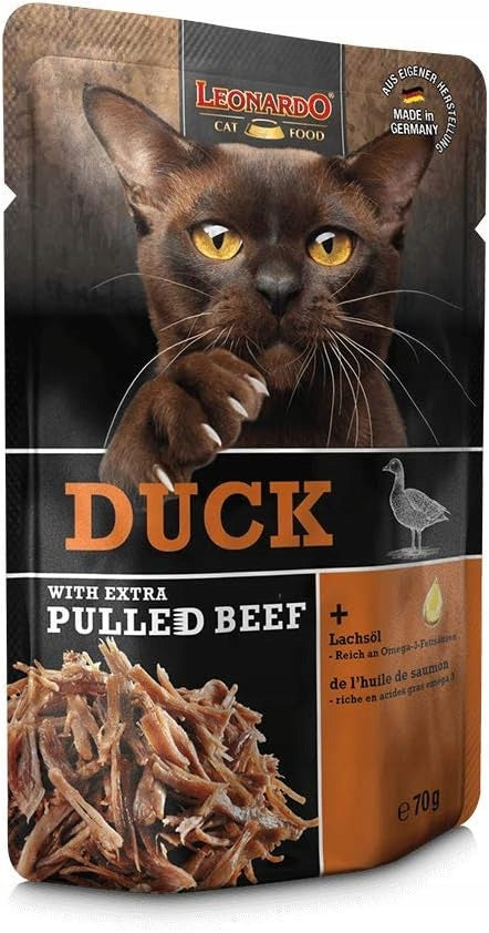 Leonardo DUCK and TUGGED BEEF 70g lots of Super Premium meat WITHOUT GRAINS