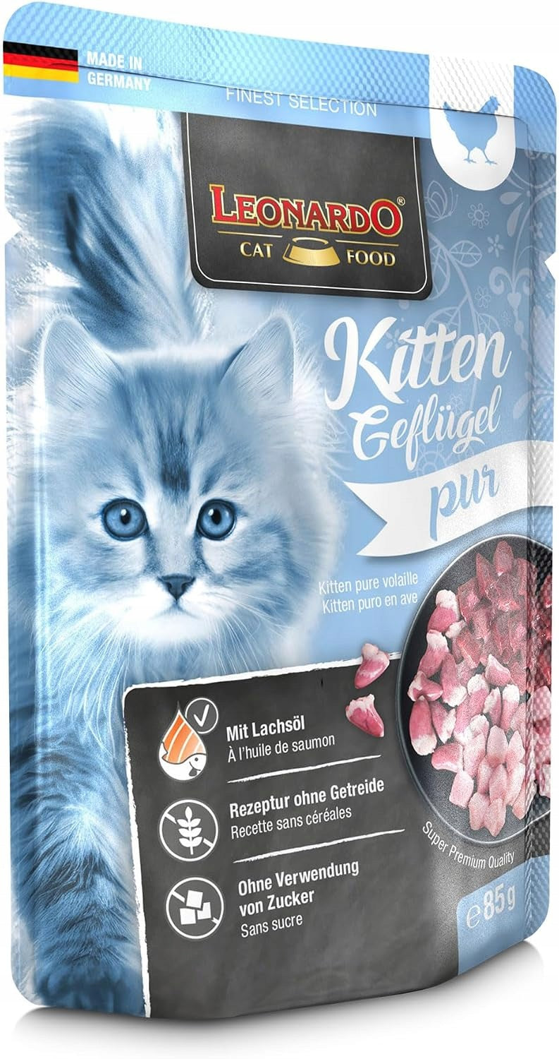 Leonardo Finest Selection kitten wet food for kittens with poultry 85g
