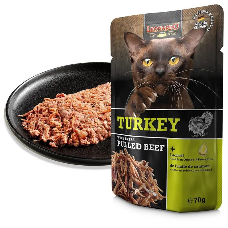 Leonardo Turkey With Extra Pulled Meat 70g Packaging status original