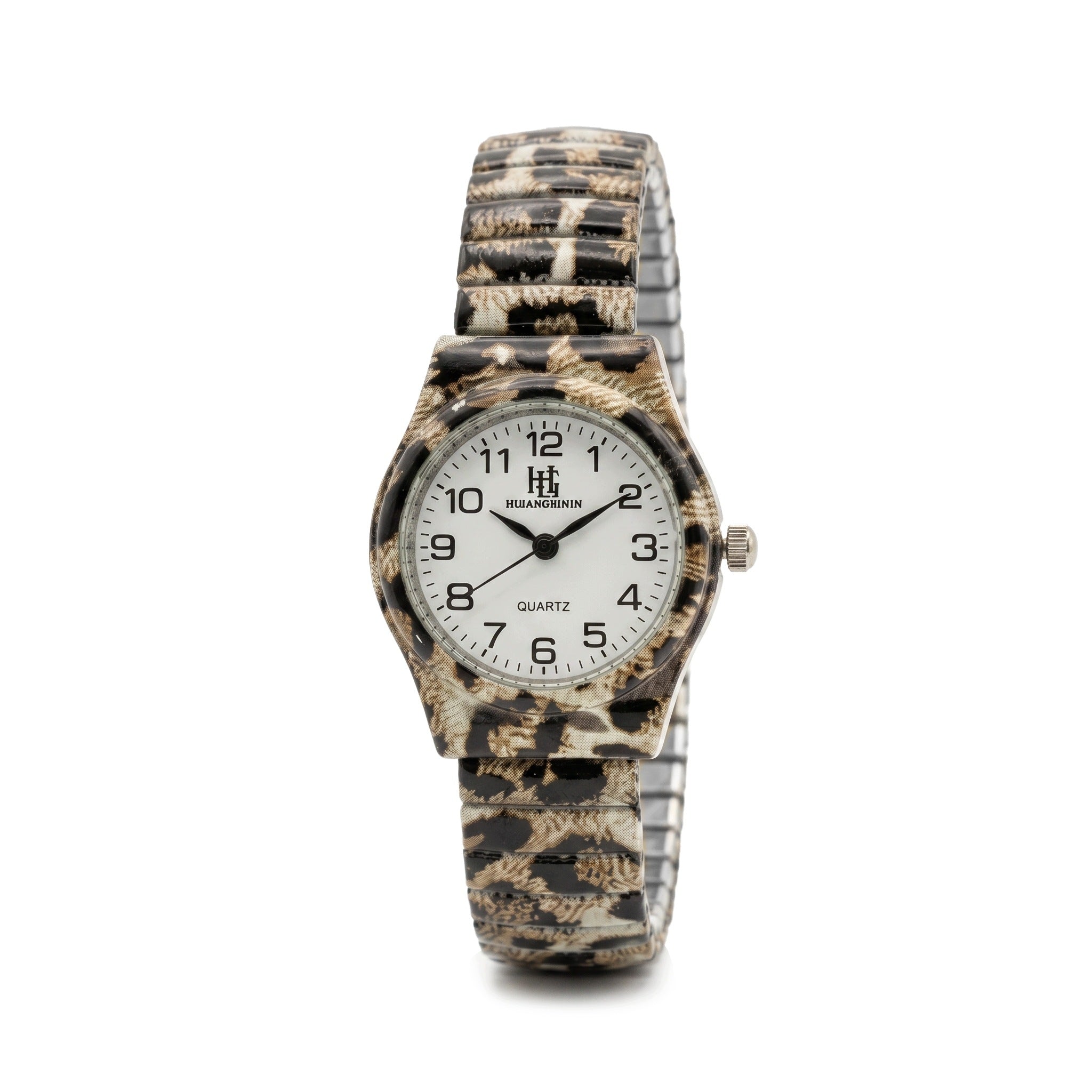 Leopard Watch Small Lightweight Women's Elastic Bracelet