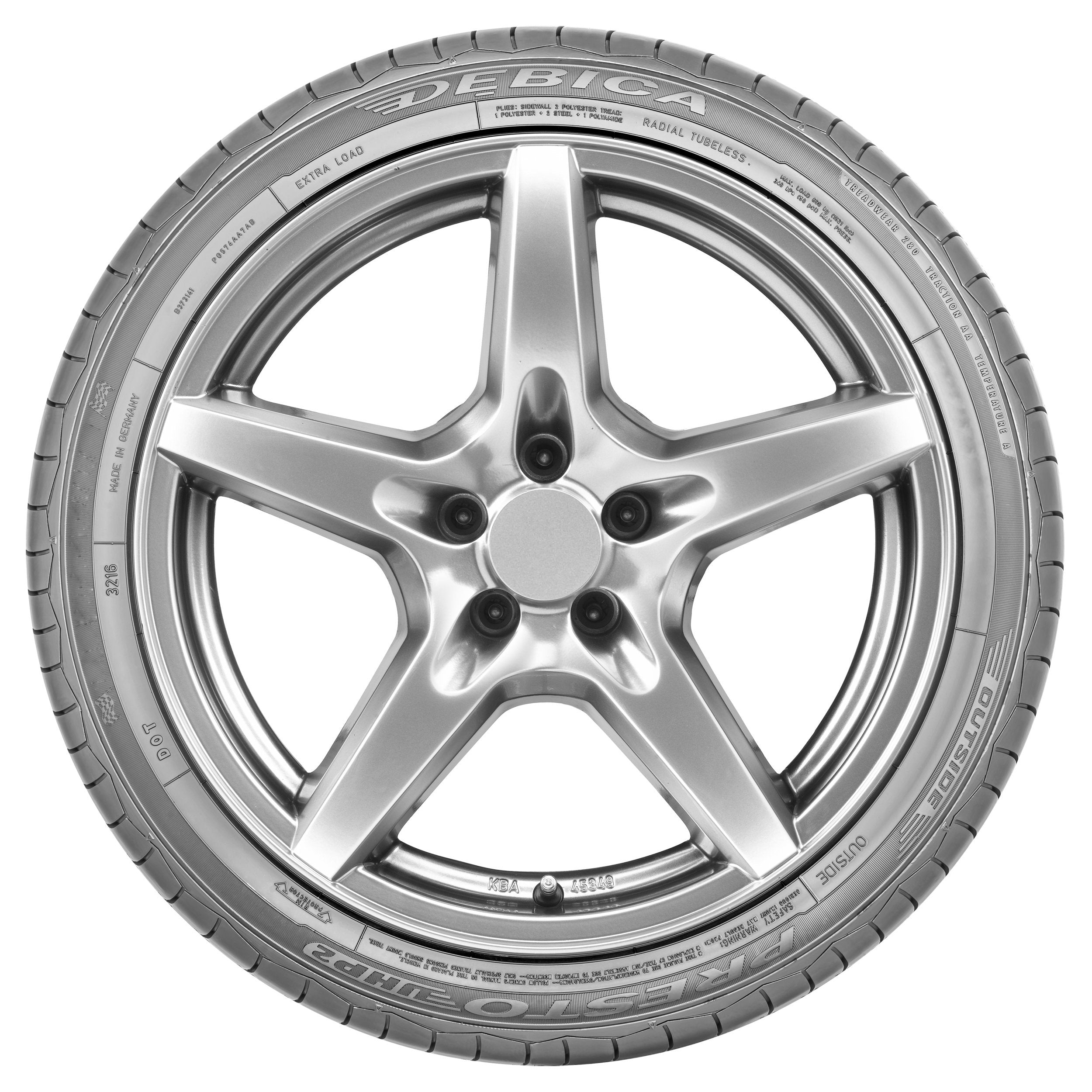 Letní pneumatika Dębica Presto Uhp 2 245/45 R17 99 Y ochranný lem, zesílená Number of tires offered 1 pc.