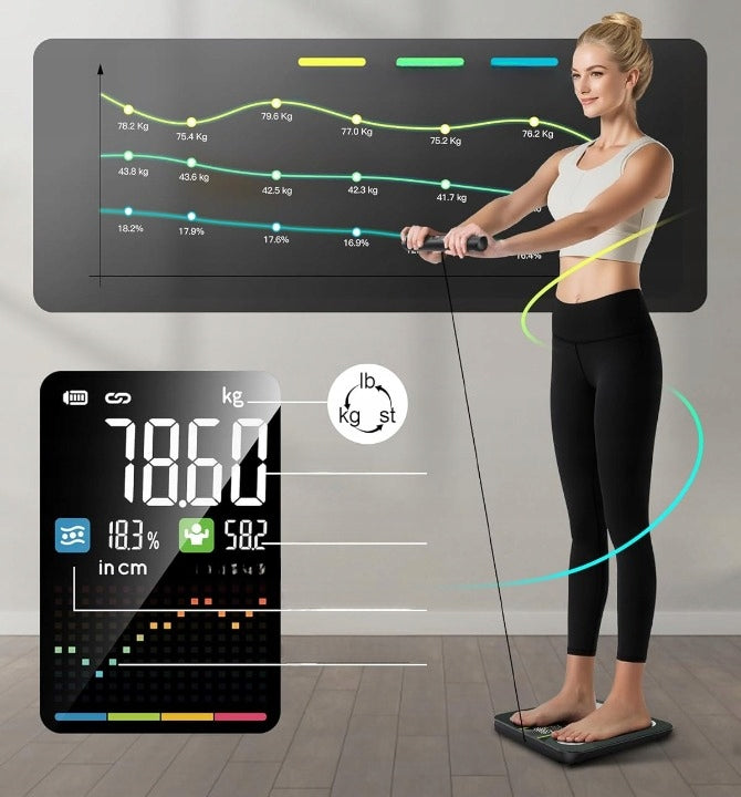 Letron FG2421 Digital Weight Body Analysis 58 Parameters With BT Application 180kg Manufacturer code FG2421