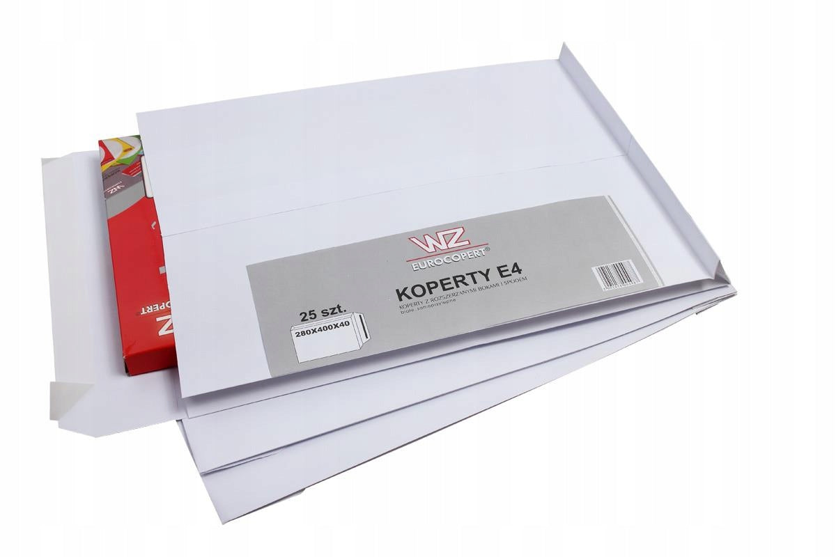 Letter Envelope For Sending Packages Envelopes E4 With Strip WIDENED White