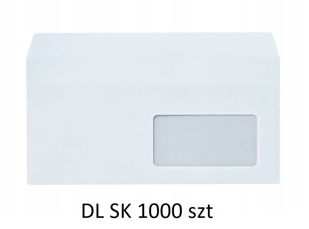 Letter Paper Envelopes DL WINDOW Right 1000pcs