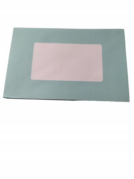 Letter envelope C6 SK self-adhesive blue with window 16x11,5 cm