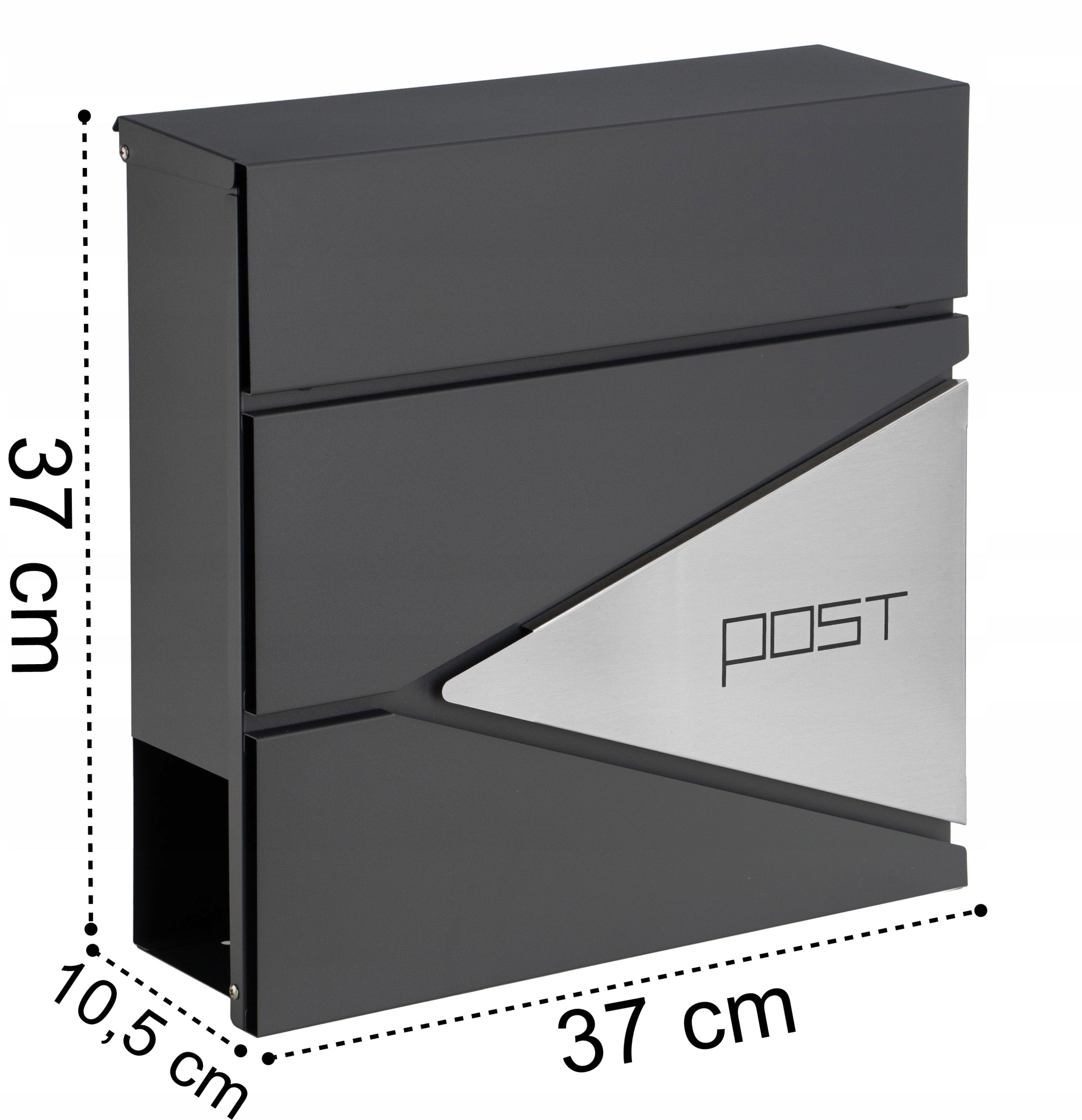 Letterbox Fence Anthracite Stainless Steel Large 37x37cm Manufacturer code 331361MG