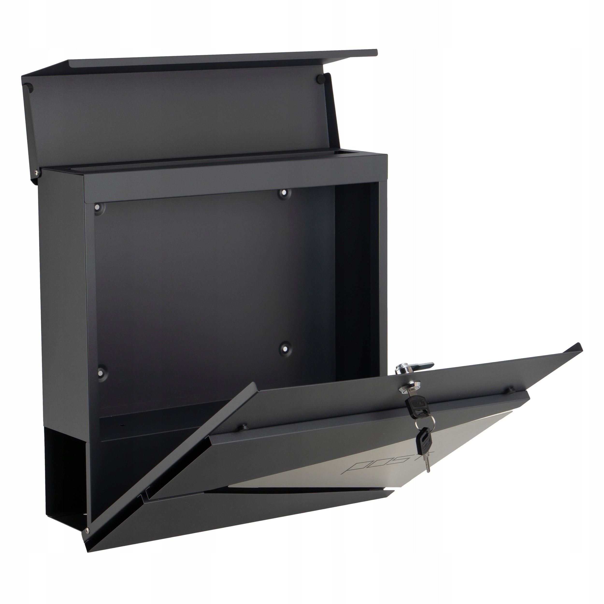 Letterbox Fence Anthracite Stainless Steel Large 37x37cm Product height 37 cm