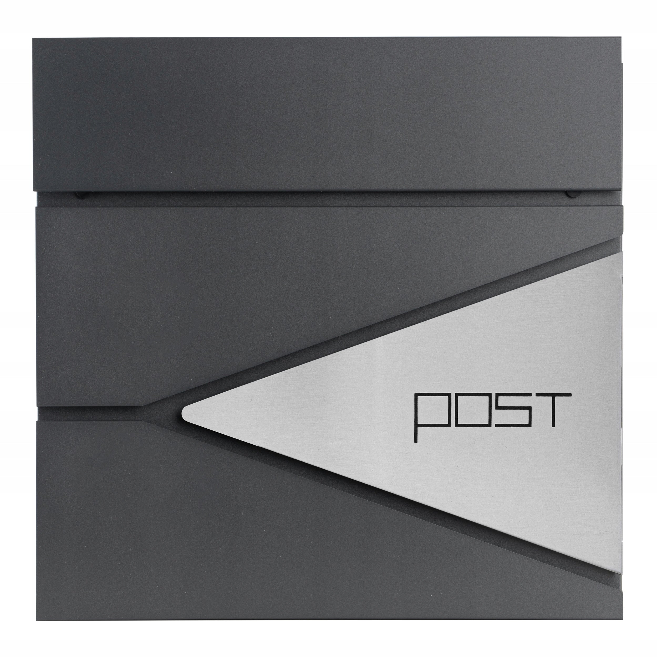 Letterbox Fence Anthracite Stainless Steel Large 37x37cm Product width 37 cm