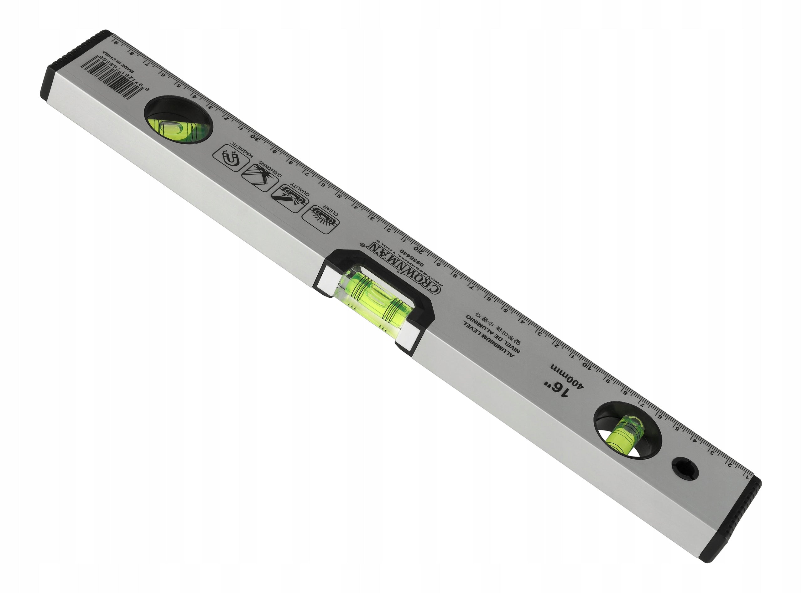 Level 40cm Aluminum Level With Magnet Dimension 3 Libels 400mm Manufacturer code CM-0936440
