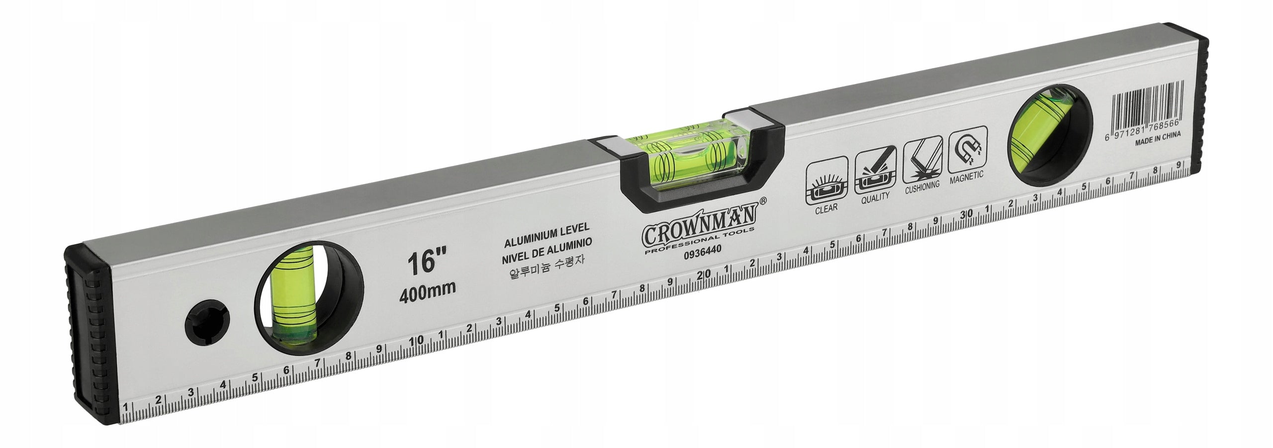 Level 40cm Aluminum Level With Magnet Dimension 3 Libels 400mm Packaging status original