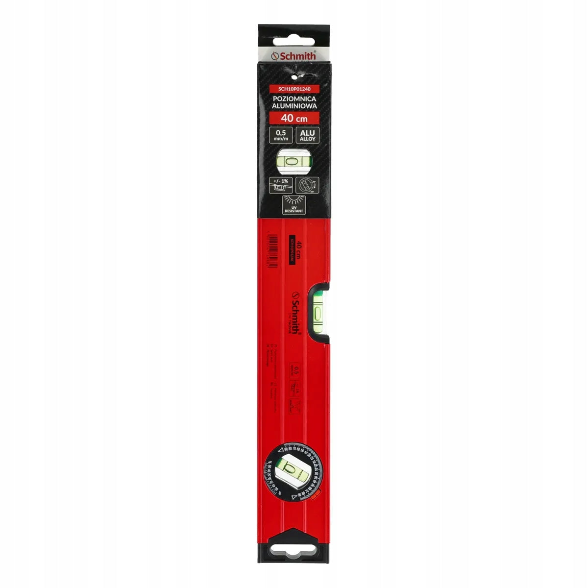 Level level 40 cm aluminium with angle adjustment Schmith Packaging status original