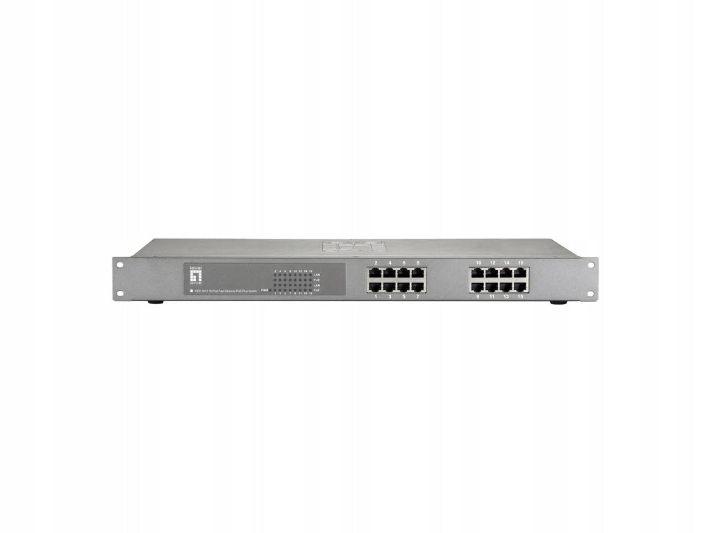 LevelOne FEP-1612W120 Fast Ethernet Network Switch (10/100) Supported...