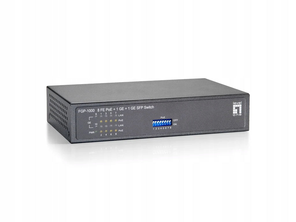 LevelOne FGP-1000W90 Fast Ethernet Network Links (10/100) PoE Support... Manufacturer LevelOne