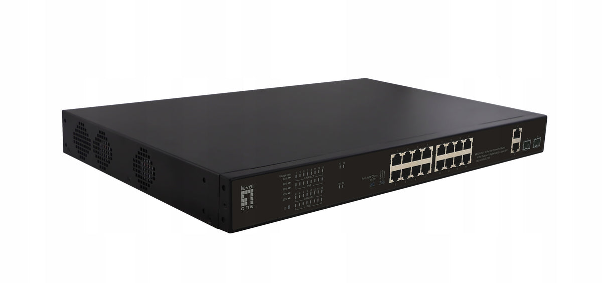 LevelOne FGP-2031, unmanaged, Fast Ethernet, PoE, 1U