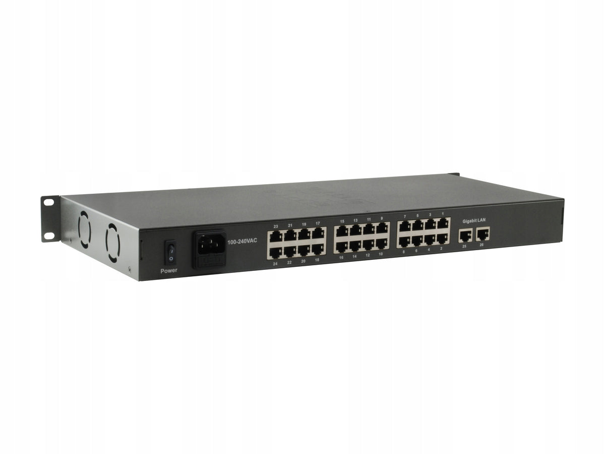LevelOne FGP-2601W150 - Switch - 24 x 10/100 (PoE+) Manufacturer LevelOne