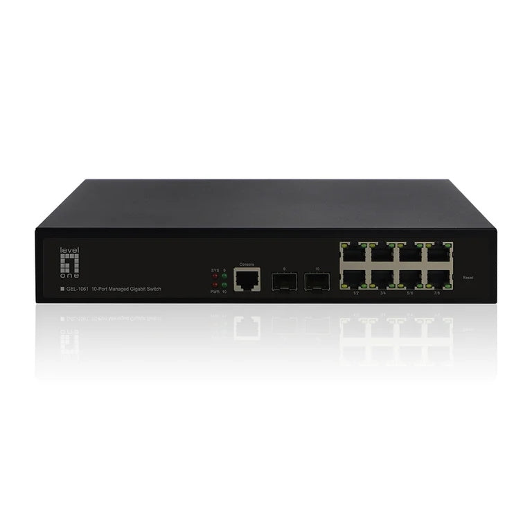 LevelOne GEL-1061 Network Switch Managed L2 Gigabit Ethernet ...