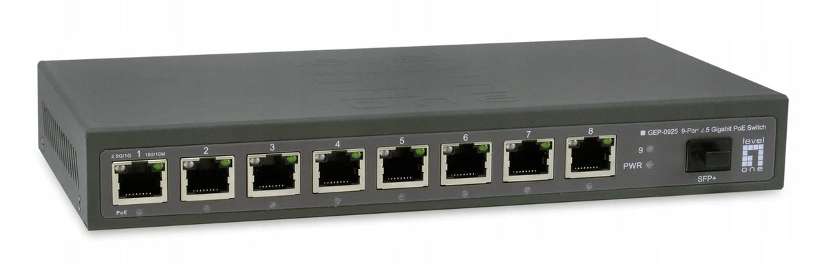 LevelOne GEP-0925 Network Switch Unmanaged 2.5G Ethernet (1...