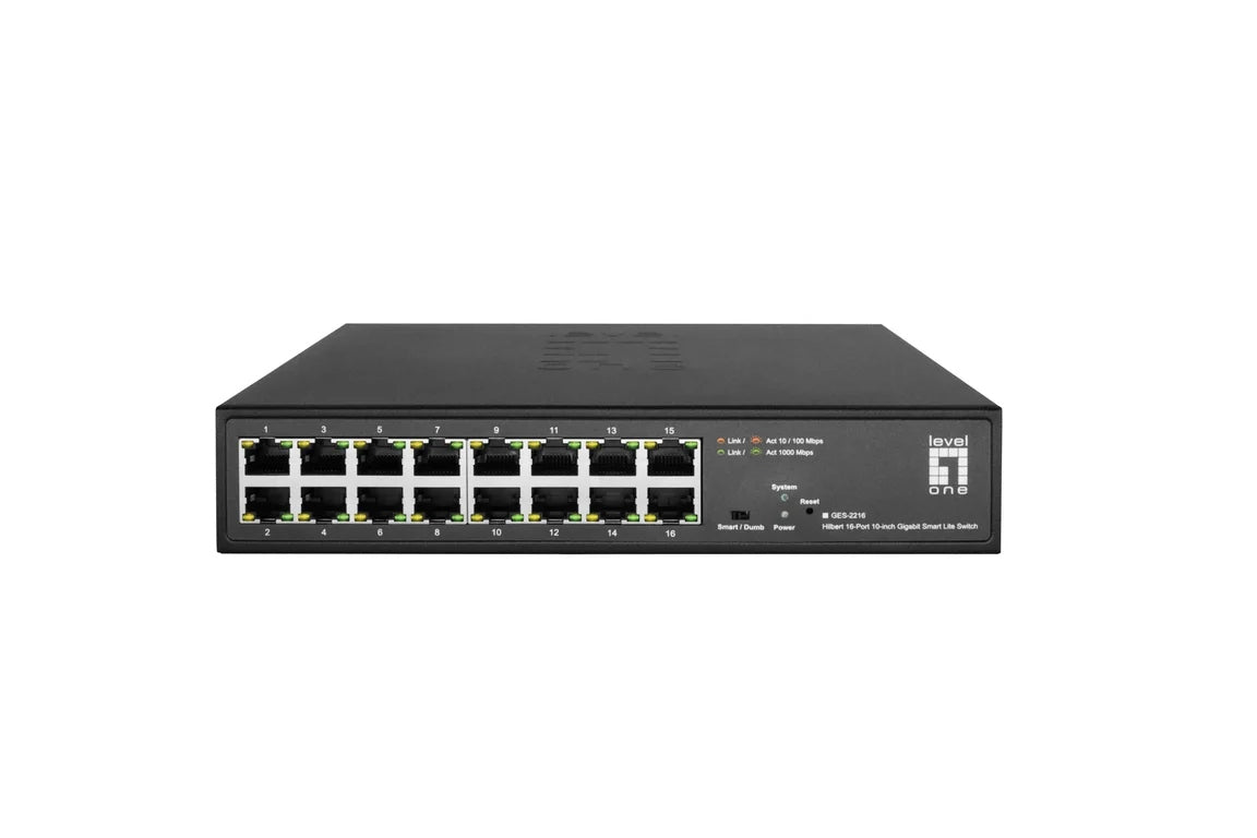 LevelOne GES-2216 Network Switch Managed L2 Gigabit Ethernet ...